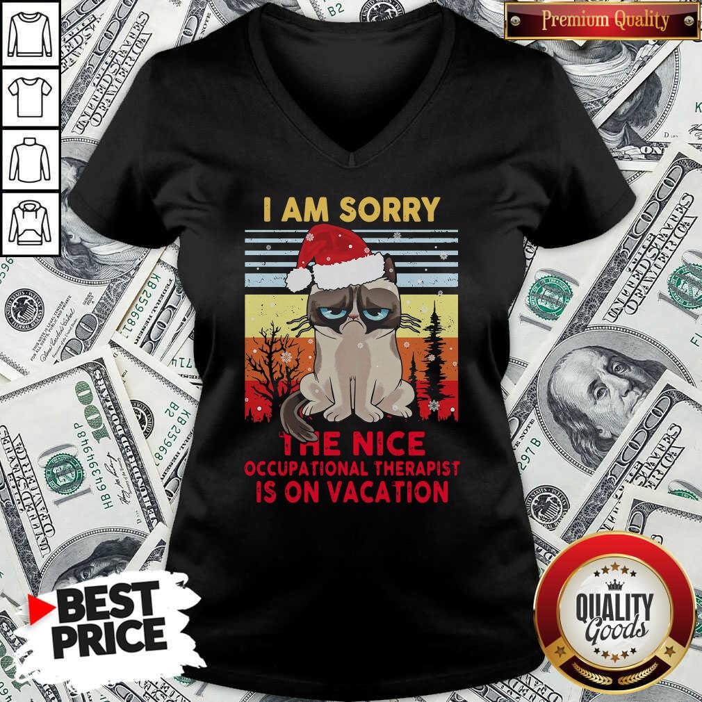 Cute I Am Sorry The Nice Occupational Therapist Is On Vacation Shirt