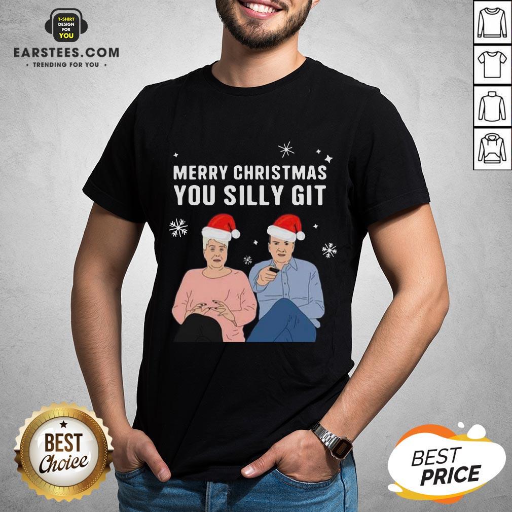 Cute Jenny And Lee Ugly Merry Christmas You Silly Git Shirt