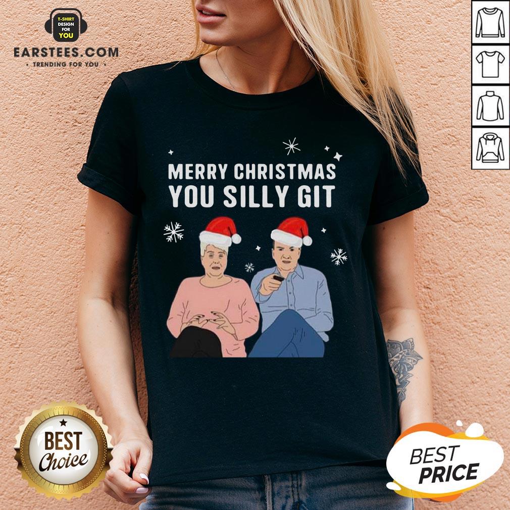 Cute Jenny And Lee Ugly Merry Christmas You Silly Git Shirt