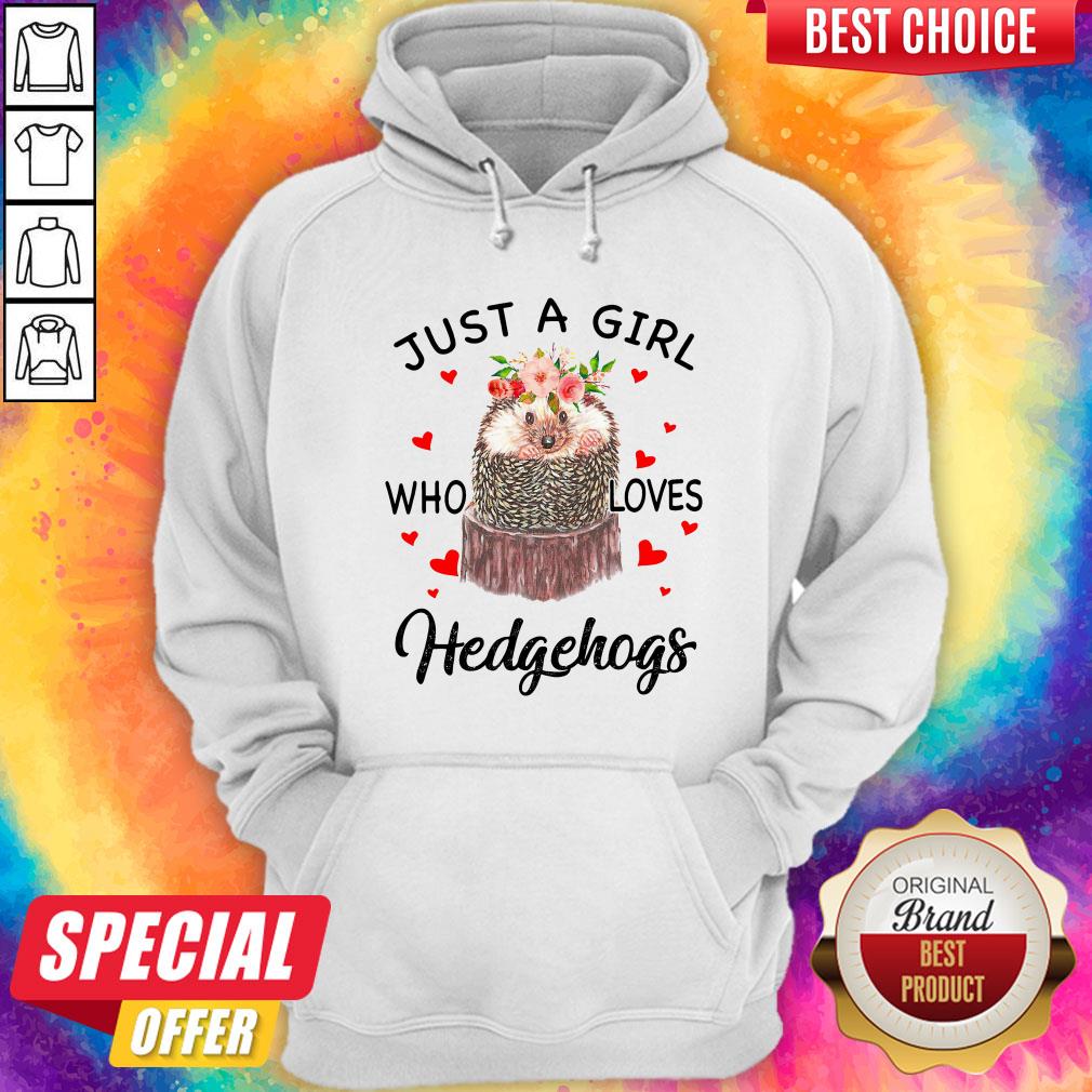Cute Just A Girl Who Loves Hedgehogs Shirt