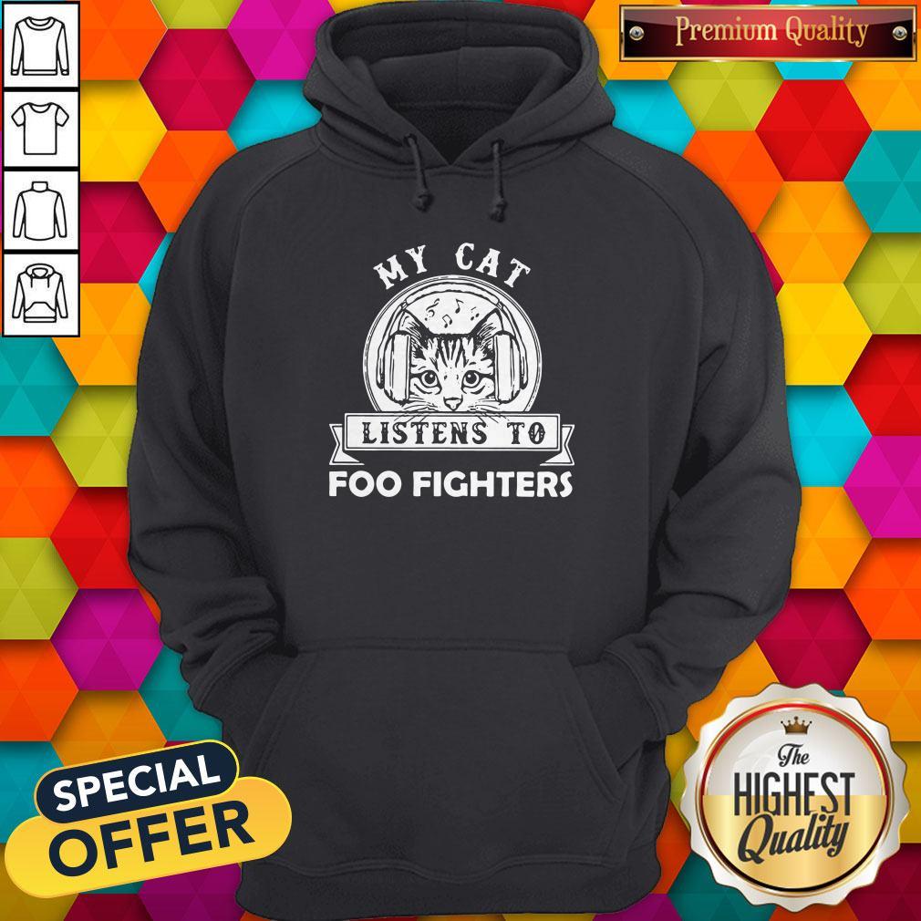 Cute My Cat Listens To Foo Figers Shirt