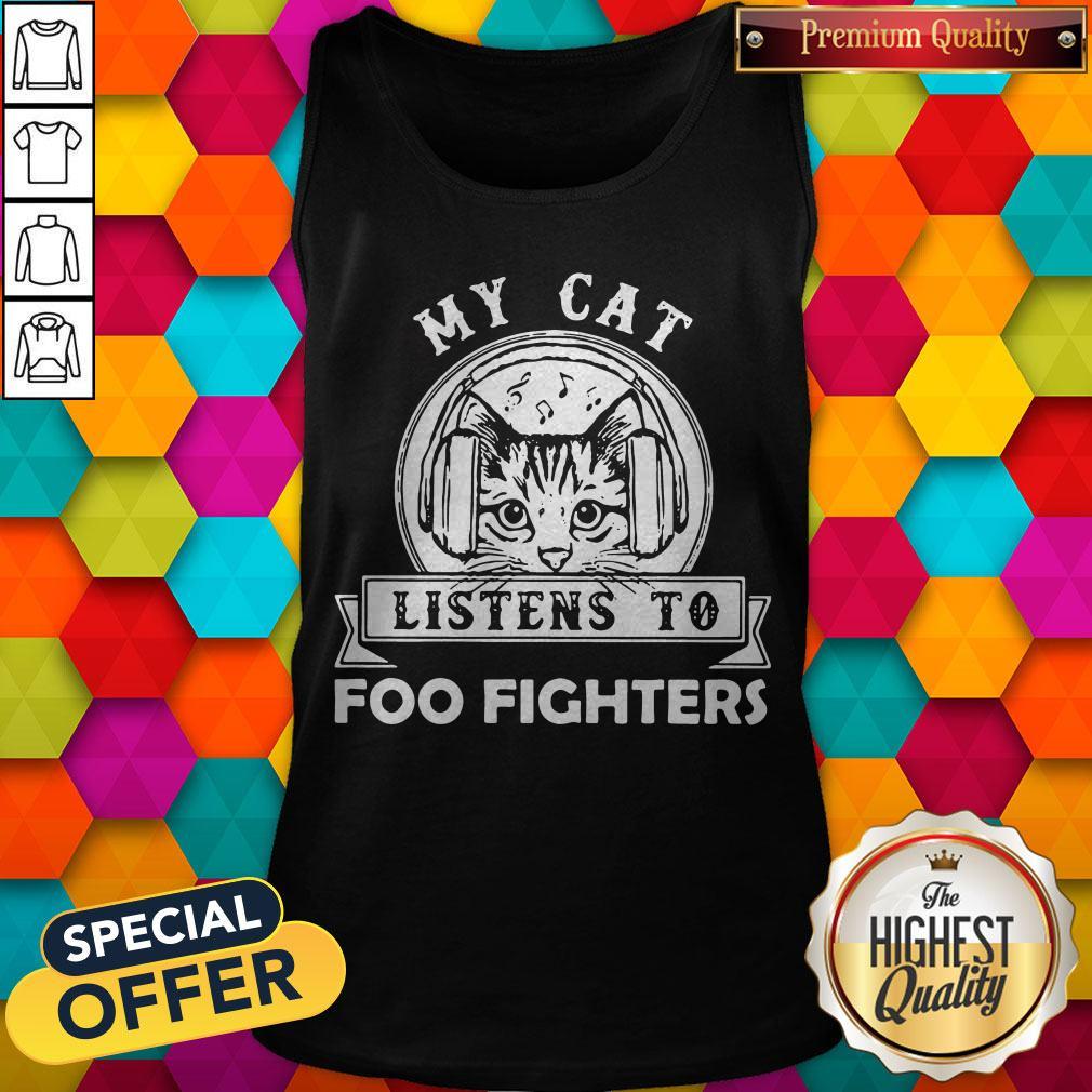 Cute My Cat Listens To Foo Figers Shirt