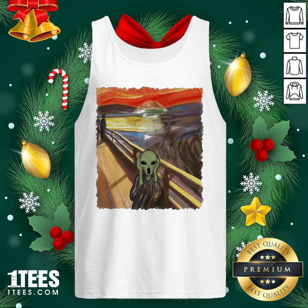 Cute Premium Van Gogh Alien Shirt