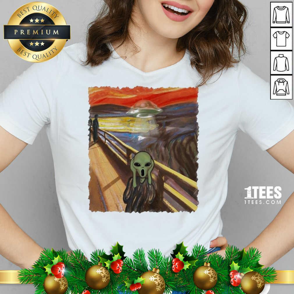 Cute Premium Van Gogh Alien Shirt