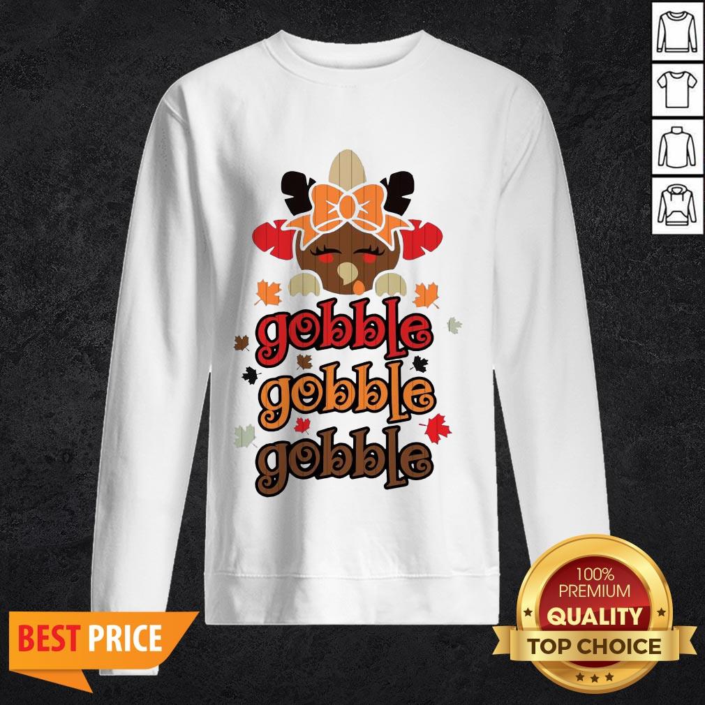 Cute Turkey Gobble Gobble Gobble Thanksgiving Shirt