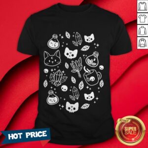 Nice Herb Witch Skull Tea Halloween Shirt