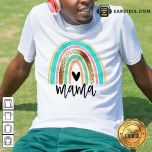 Premium Leopard Rainbow Mama Shirt