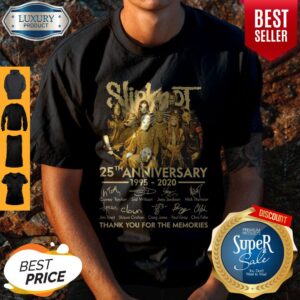 Slipknot 25th Anniversary 1995-2020 Signature Thank You For The Memories Shirt