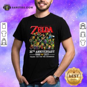 Funny The Legend Of Zelda 35th Anniversary 1986 2021 Thank You For The Memories Shirt