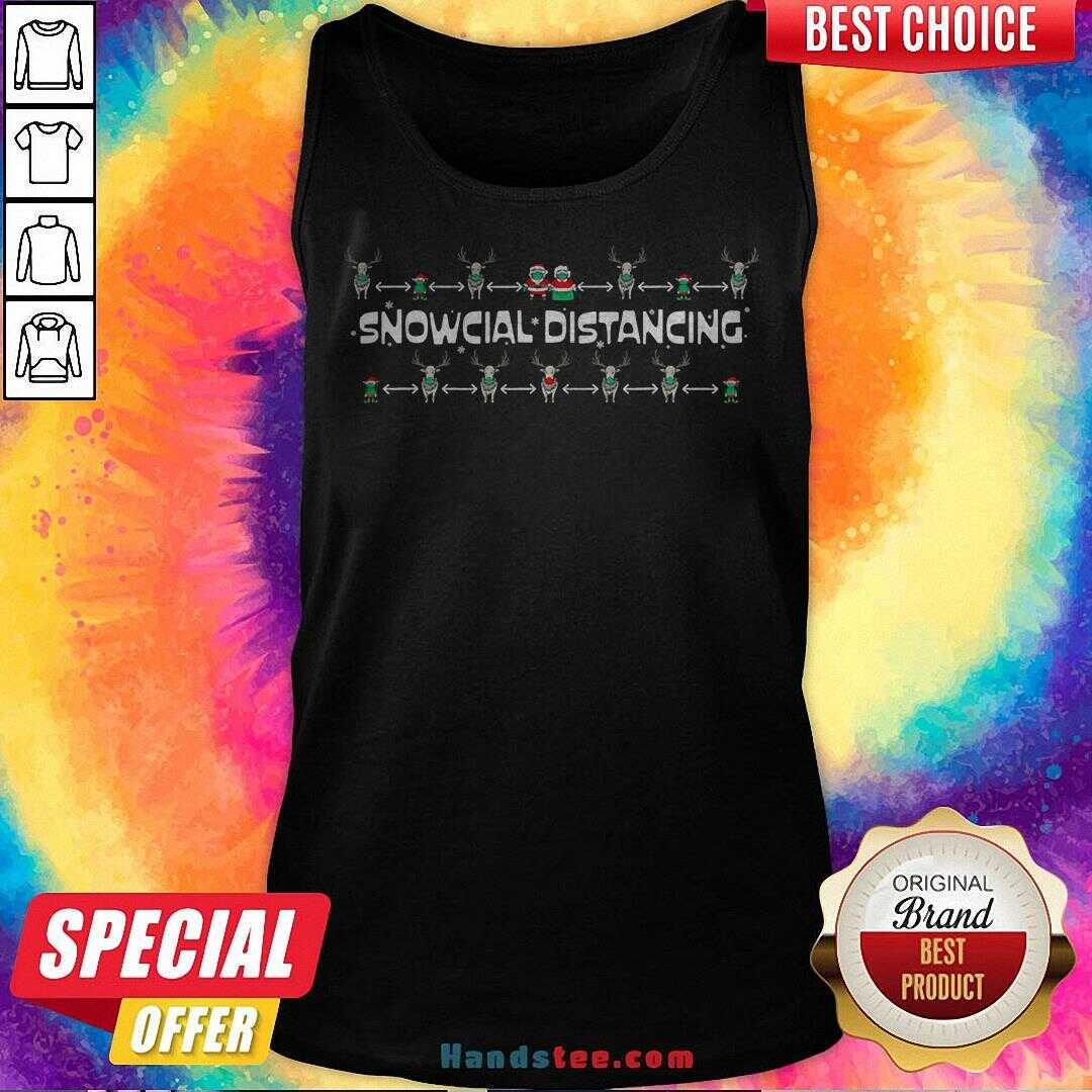 Original Snowcial Distancing Christmas Shirt