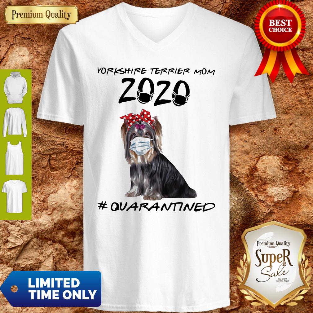 Good Yorkie Mom 2020 Mask Quarantined Shirt
