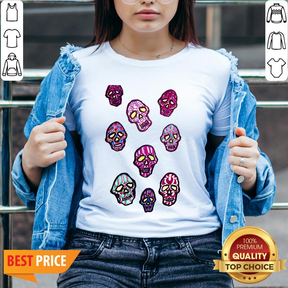 Dancing Colored Sugar Skulls T-Shirt