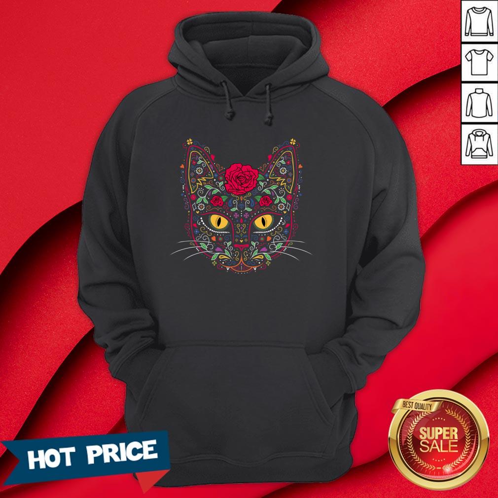 Day Of The Dead Muertos Kitty Cat Sugar Skull Shirt