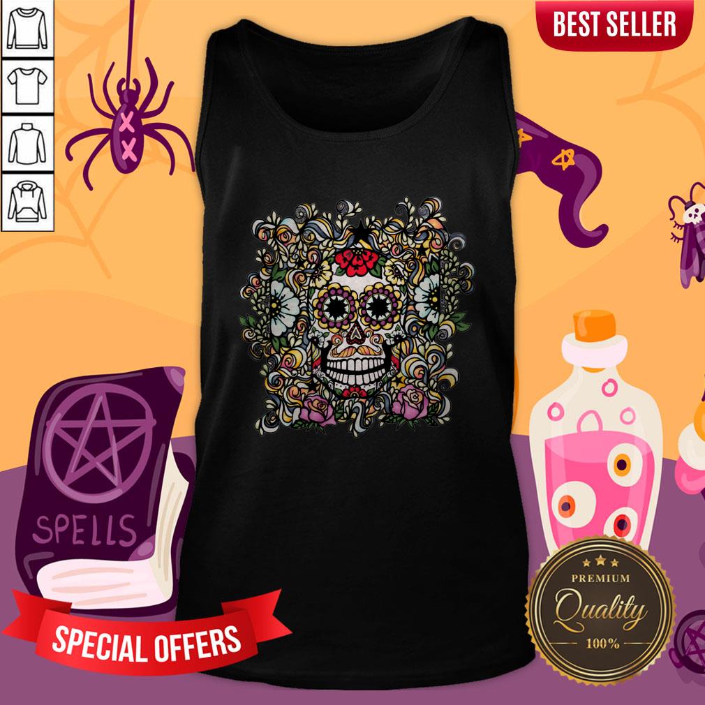 Day Of The Dead Muertos Sugar Skull Vintage Shirt