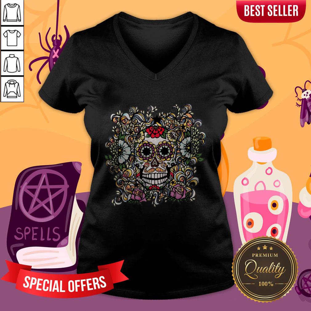 Day Of The Dead Muertos Sugar Skull Vintage Shirt