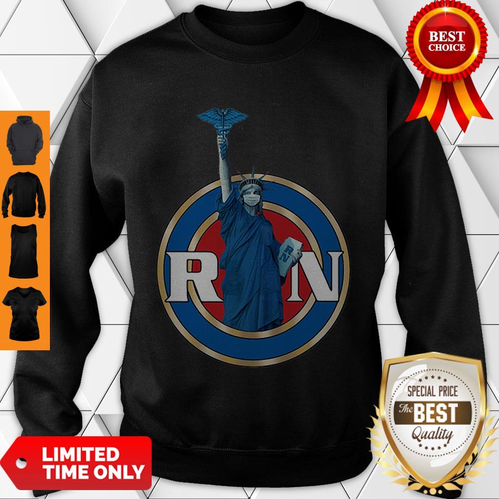 Nice Statue Of Liberty RN Registered Nurses Shirt