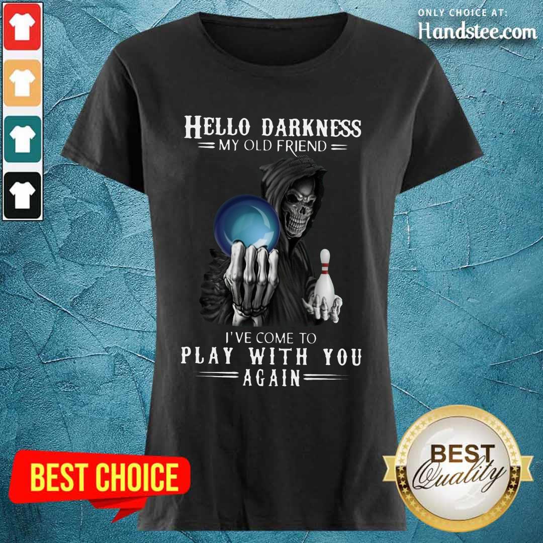 Devil Bowling Hello Darkness My Old Friend Shirt