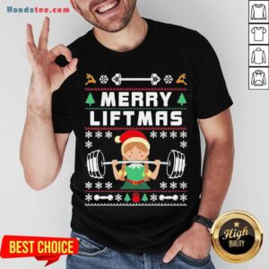 Awesome Merry Liftmas For Girls Women Christmas Gym Lover Girl Shirt