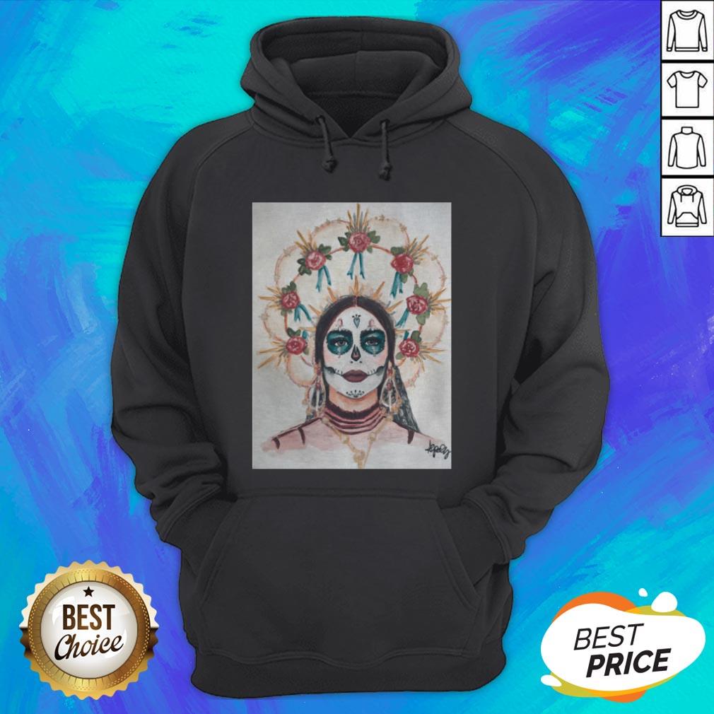 Dia De Los Muertos Day Of The Dead Sugar Skull Premium Scoop Shirt