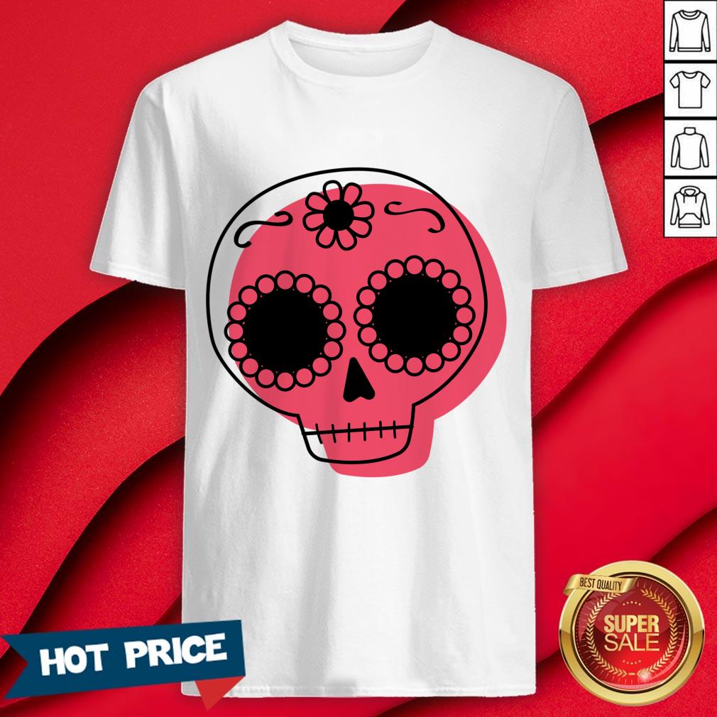 Dia De Los Muertos - Hot Pink Sugar Skull T-Shirt
