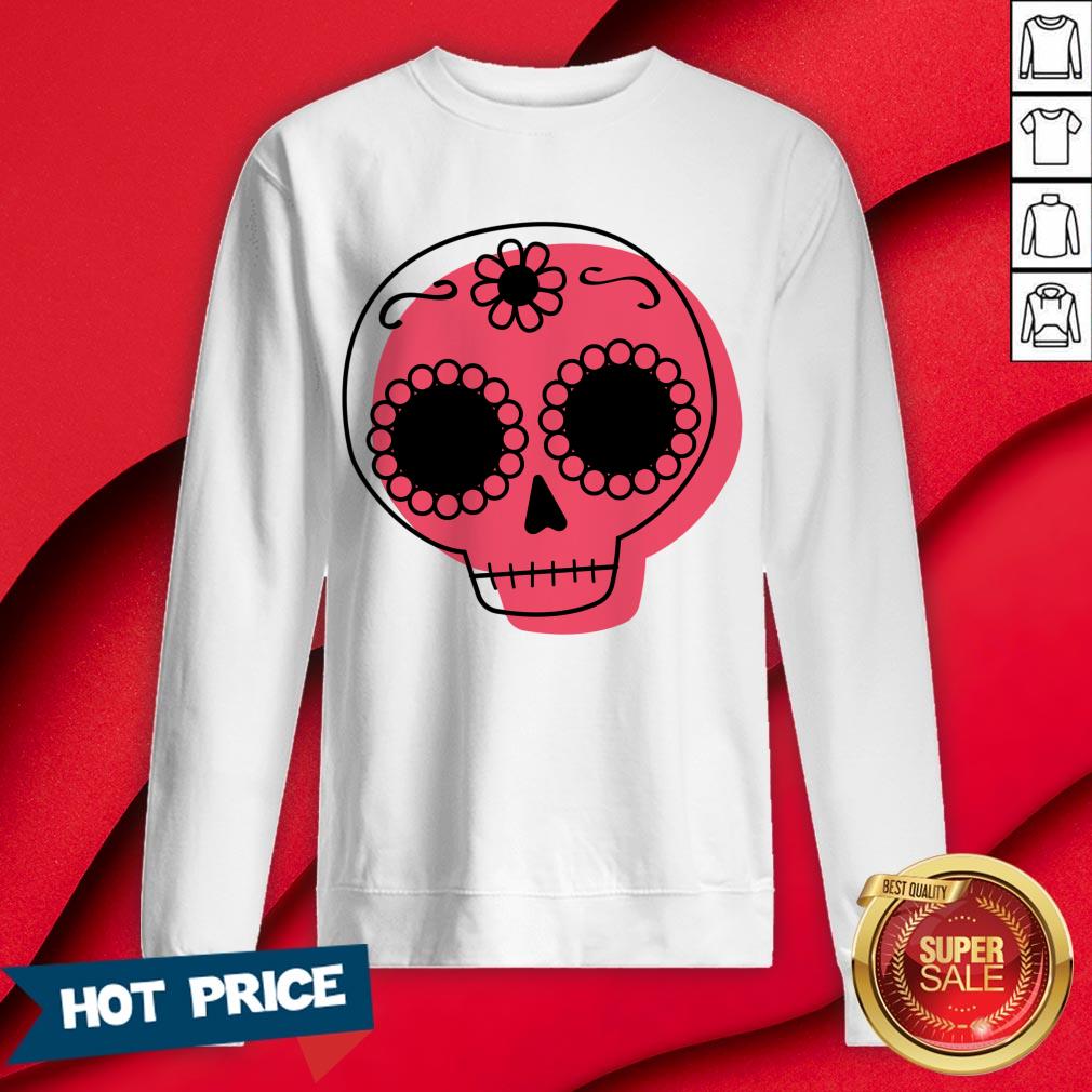 Dia De Los Muertos - Hot Pink Sugar Skull T-Shirt