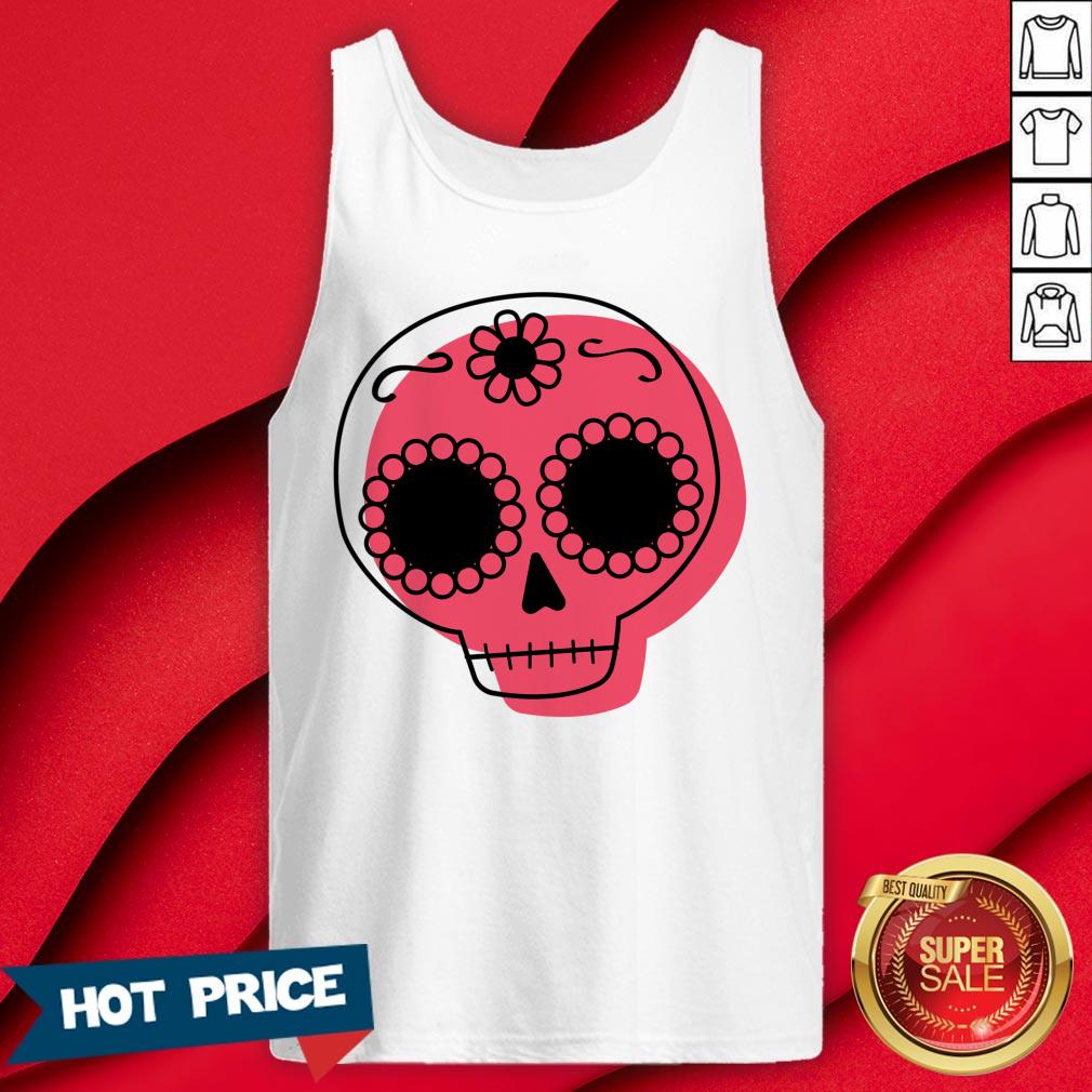 Dia De Los Muertos - Hot Pink Sugar Skull T-Shirt
