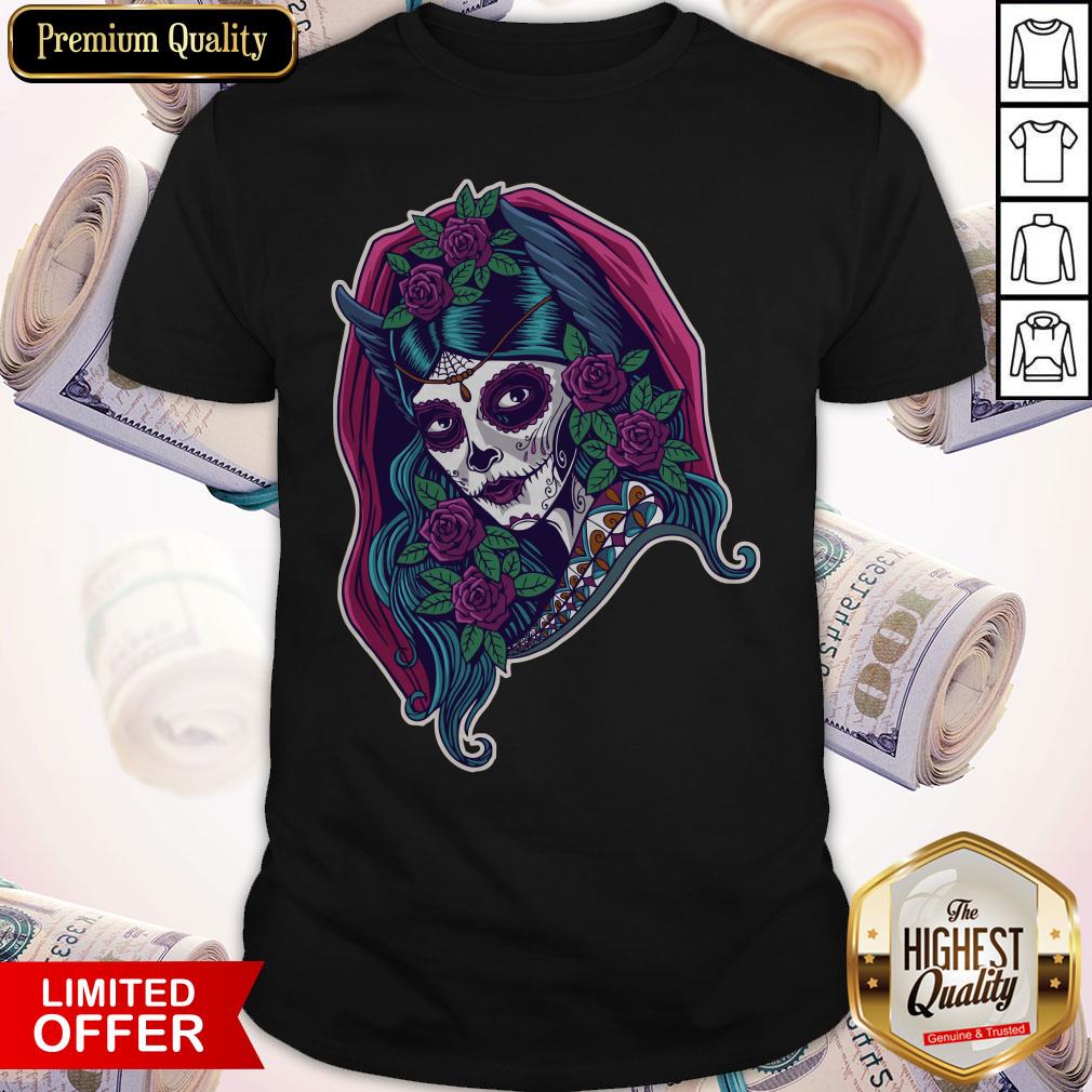 Dia De Los Muertos Mexian Catrina Lady Shirt