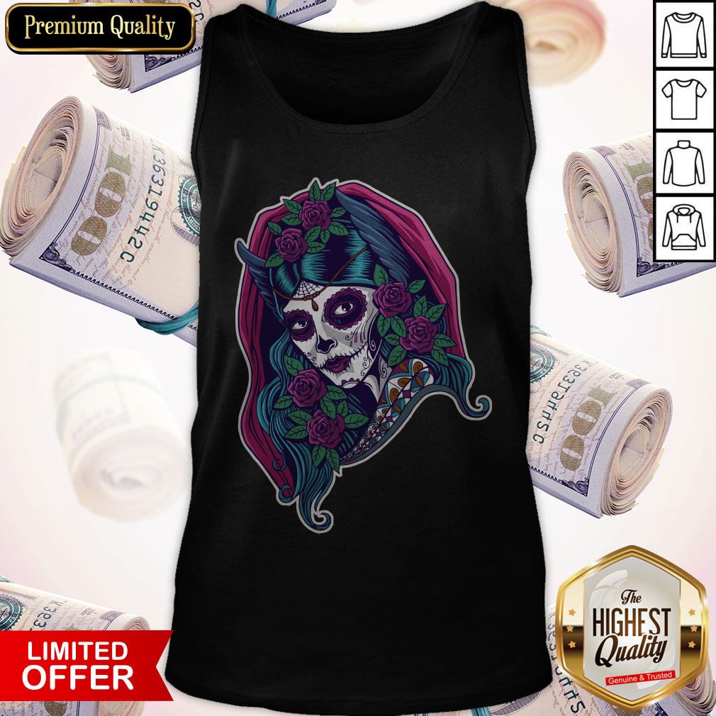 Dia De Los Muertos Mexian Catrina Lady Shirt