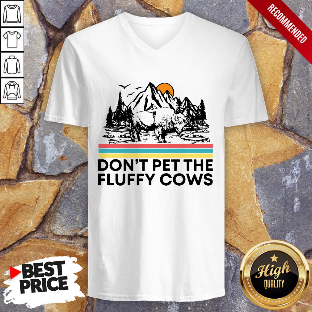 Dont Pet The Fluffy Cows Bison Halloween Shirt