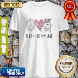 Official Peace Love Mimi Unicorn Shirt