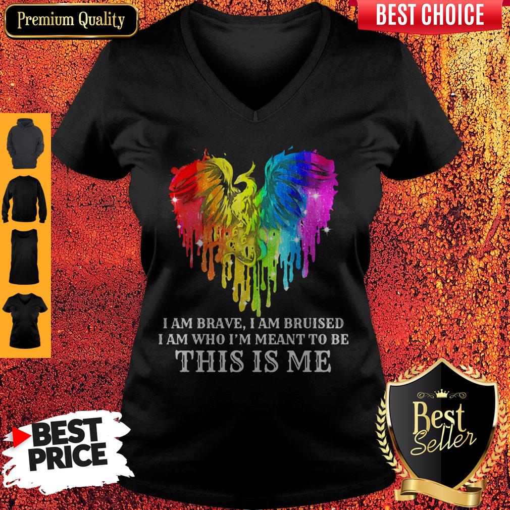 Dragon LGBT I Am brave I Am Bruise I Am Who I'm Meant To Be This Is Me Shirt