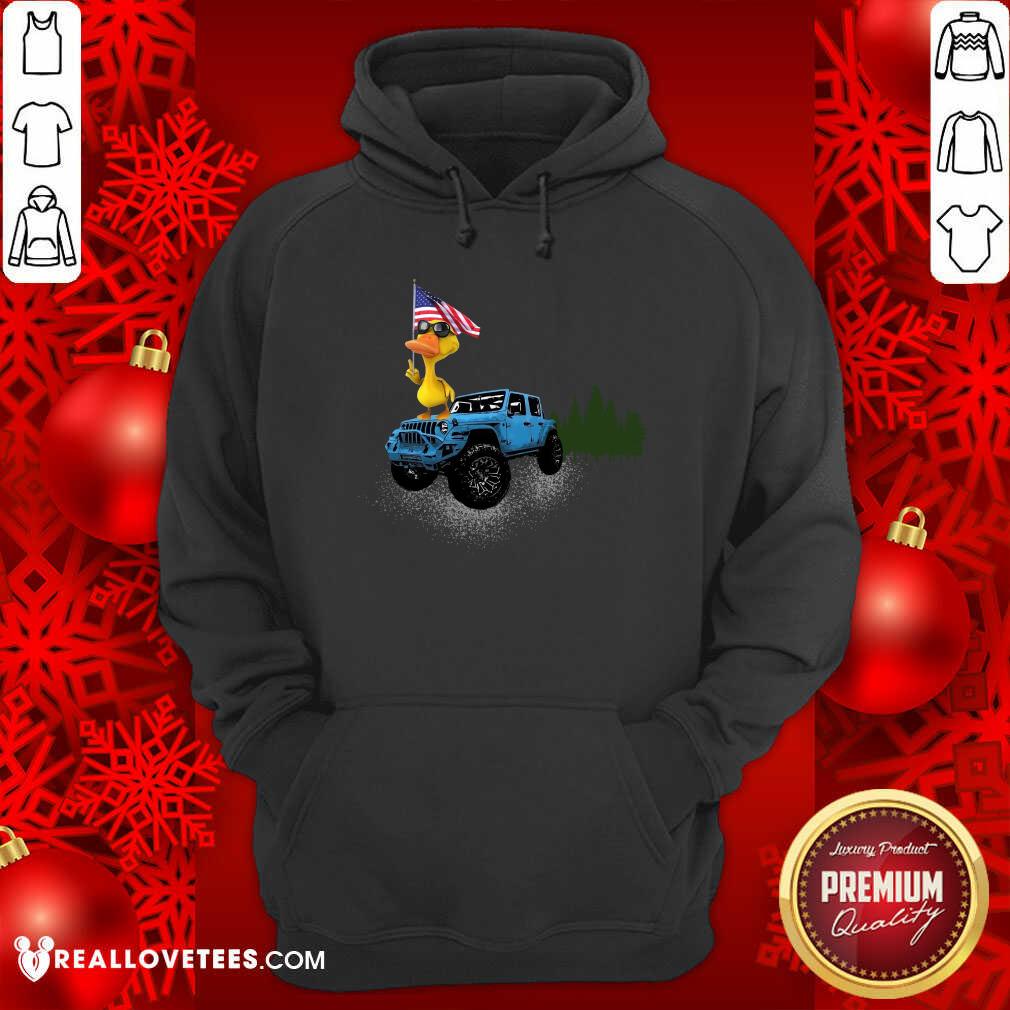 Duck American Flag And Jeep Independence Day Shirt