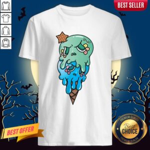 Double Scoop Sugar Skull Ice Cream Day Of The Dead Shirt