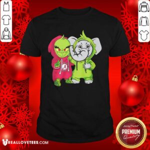 Official Baby Grinch Baby Elephant Peace Alabama Crimson Tide Shirt