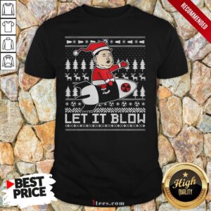 Kim Jong Un Let It Blow Ugly Christmas Shirt
