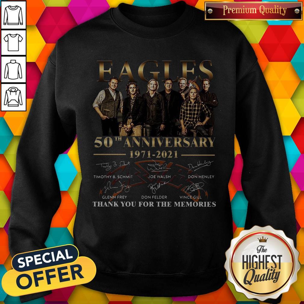 Eagles 50th Anniversary 1971 2021 Thank You For The Memories Signatures Shirt