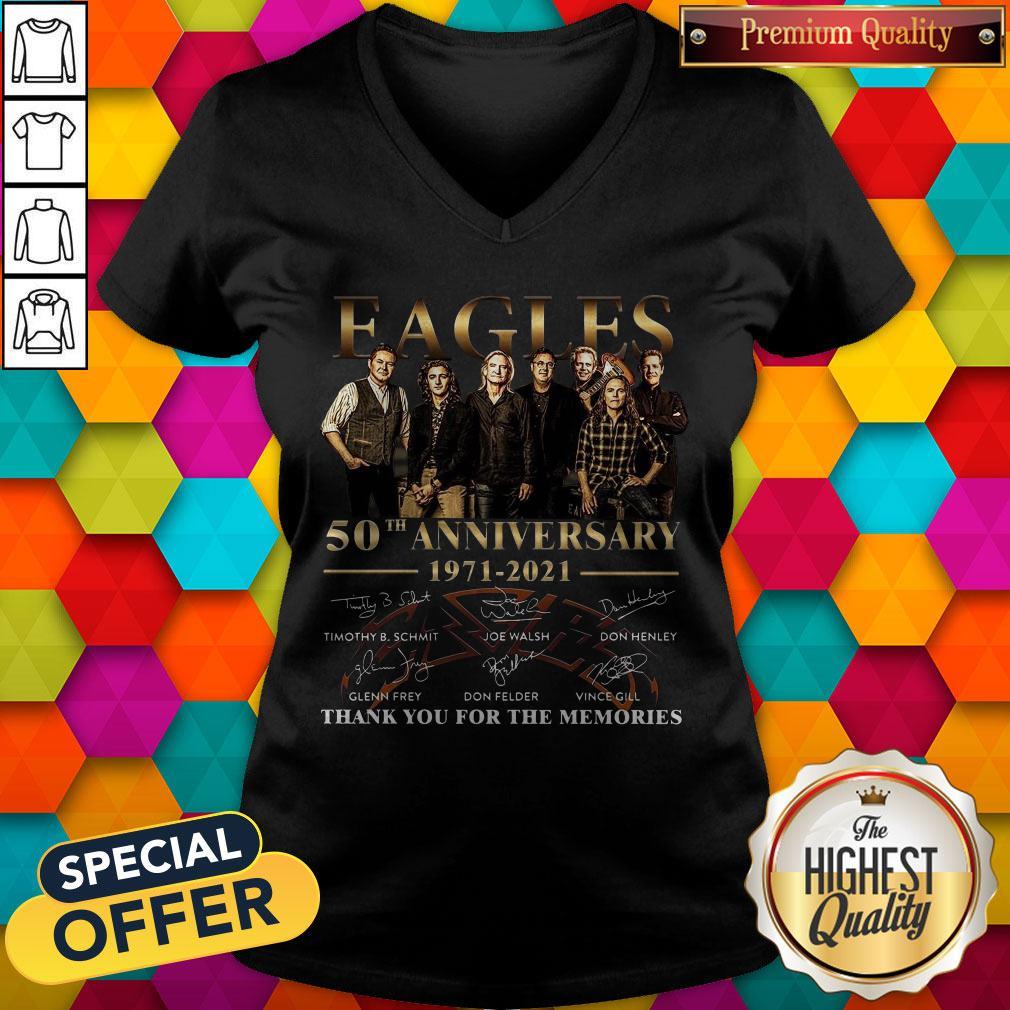 Eagles 50th Anniversary 1971 2021 Thank You For The Memories Signatures Shirt