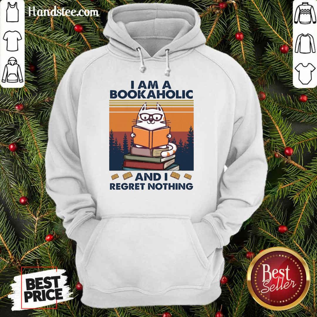 Ecstatic Cat I Am A Bookaholic Relaxed Shirt