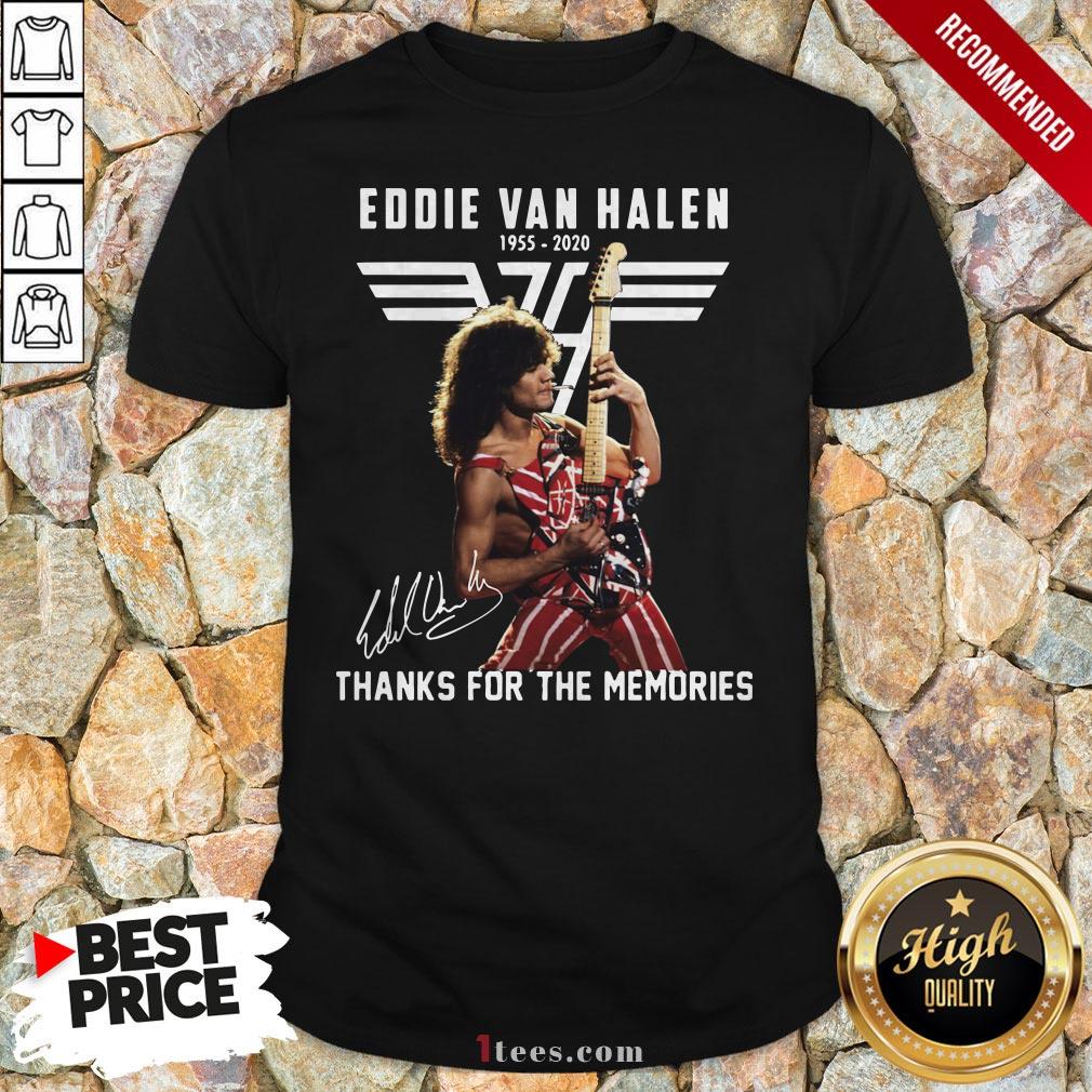Eddie Van Halen Thank For The Memories Signature Shirt