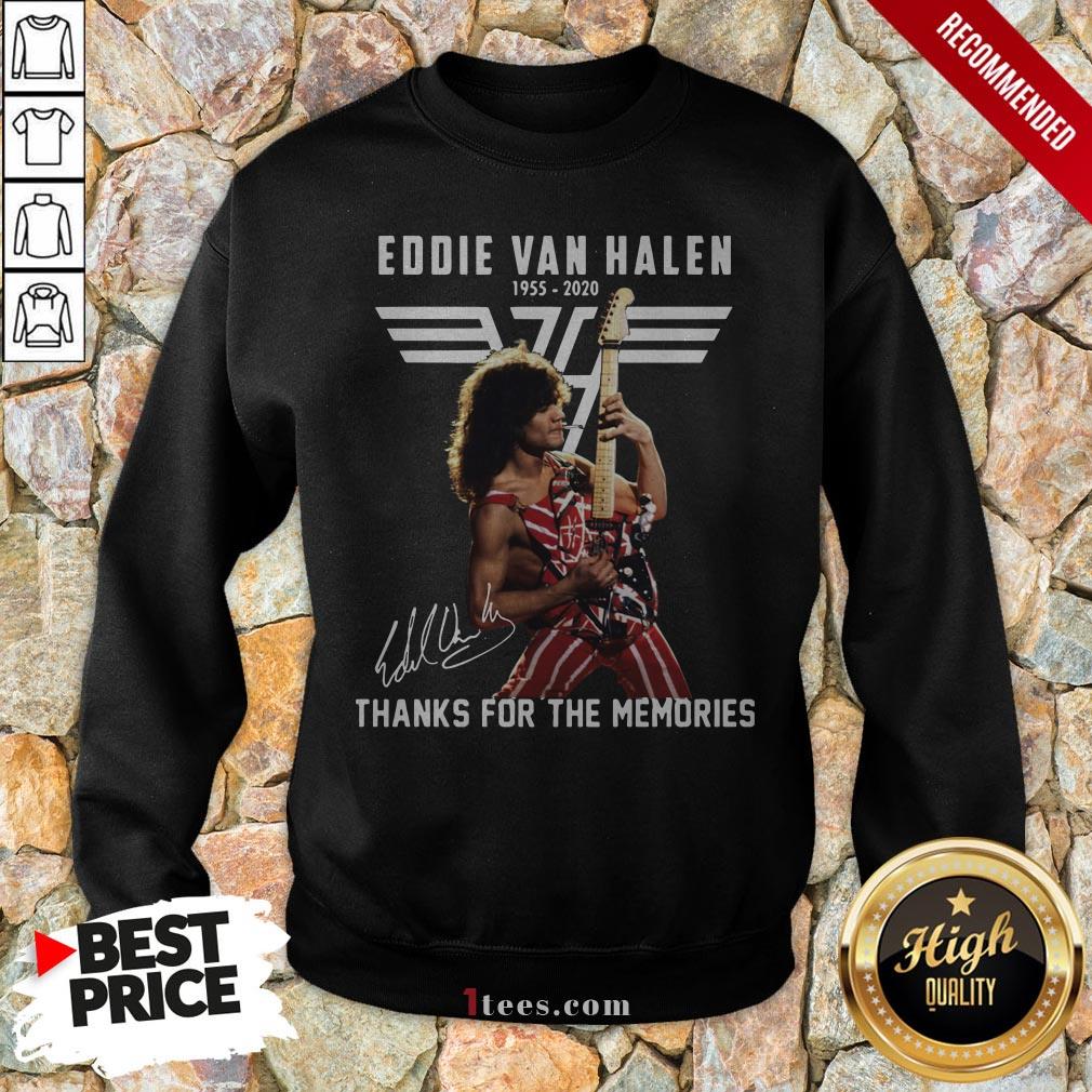 Eddie Van Halen Thank For The Memories Signature Shirt