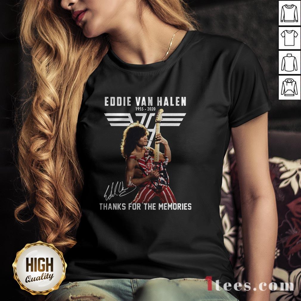 Eddie Van Halen Thank For The Memories Signature Shirt