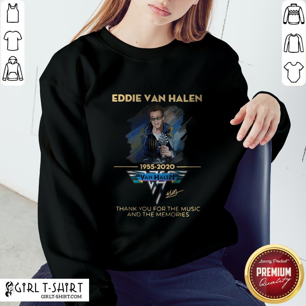 Eddie Van Halen Thank You For The Memories 1955-2020 Signature Shirt