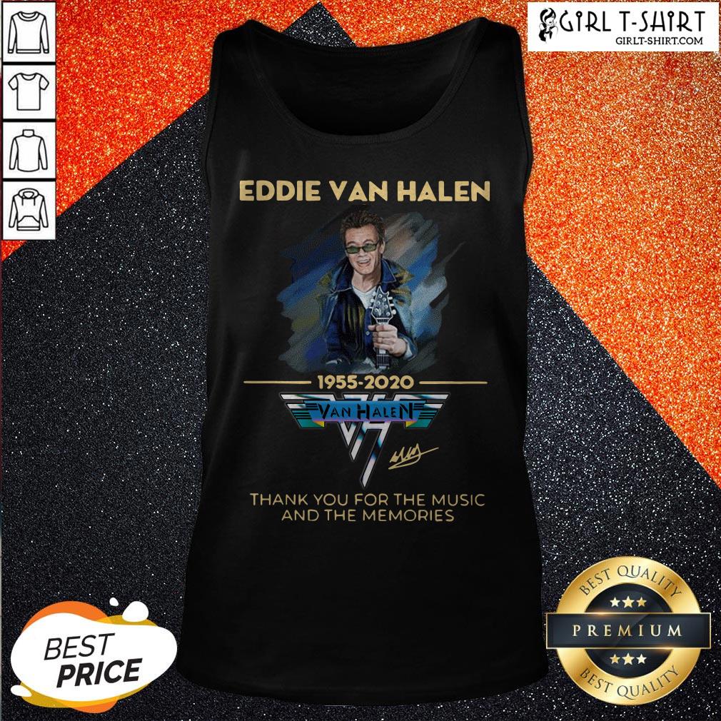 Eddie Van Halen Thank You For The Memories 1955-2020 Signature Shirt