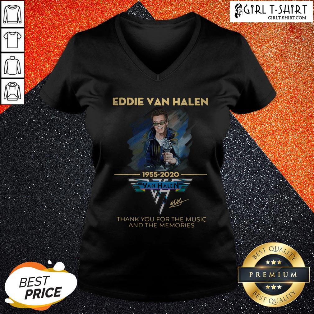 Eddie Van Halen Thank You For The Memories 1955-2020 Signature Shirt