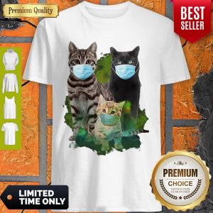 Funny Cats Face Mask Coronavirus Shirt