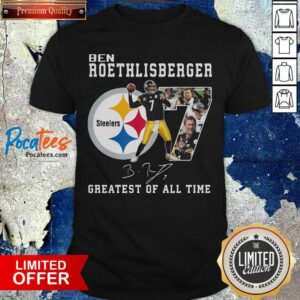 Hot Ben Roethlisberger Signature Greatest Of All Time Steelers Shirt