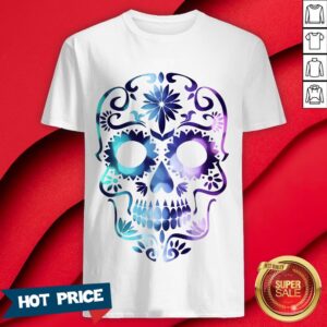 Sugar Skull Color Day Of The Dead Muertos Shirt
