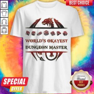 Top Dragon World's Okayest Dungeon Master Shirt