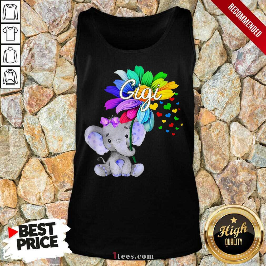 Elephant Gigi Flower LGBT Shirt