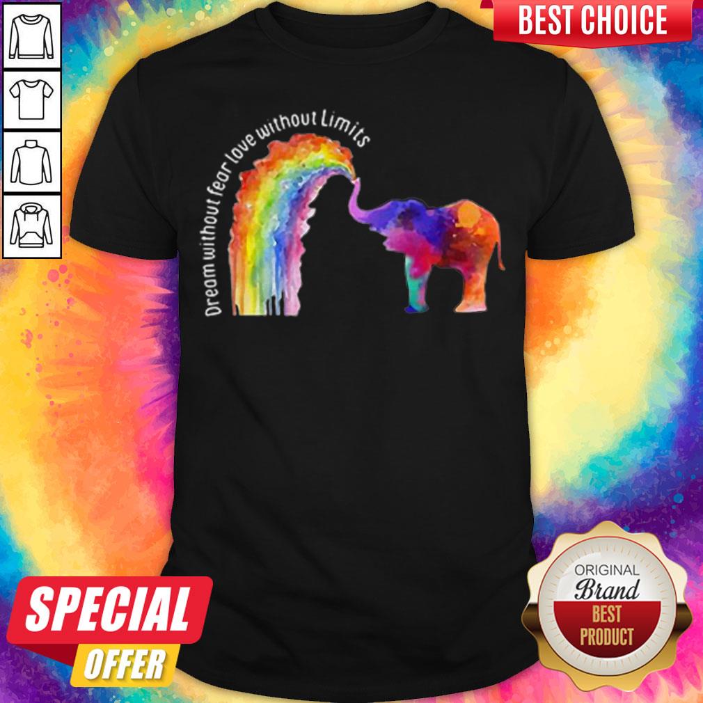 Elephant LGBT Dream Without Fear Love Without Limits Shirt